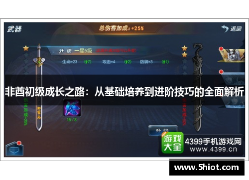 非酋初级成长之路：从基础培养到进阶技巧的全面解析